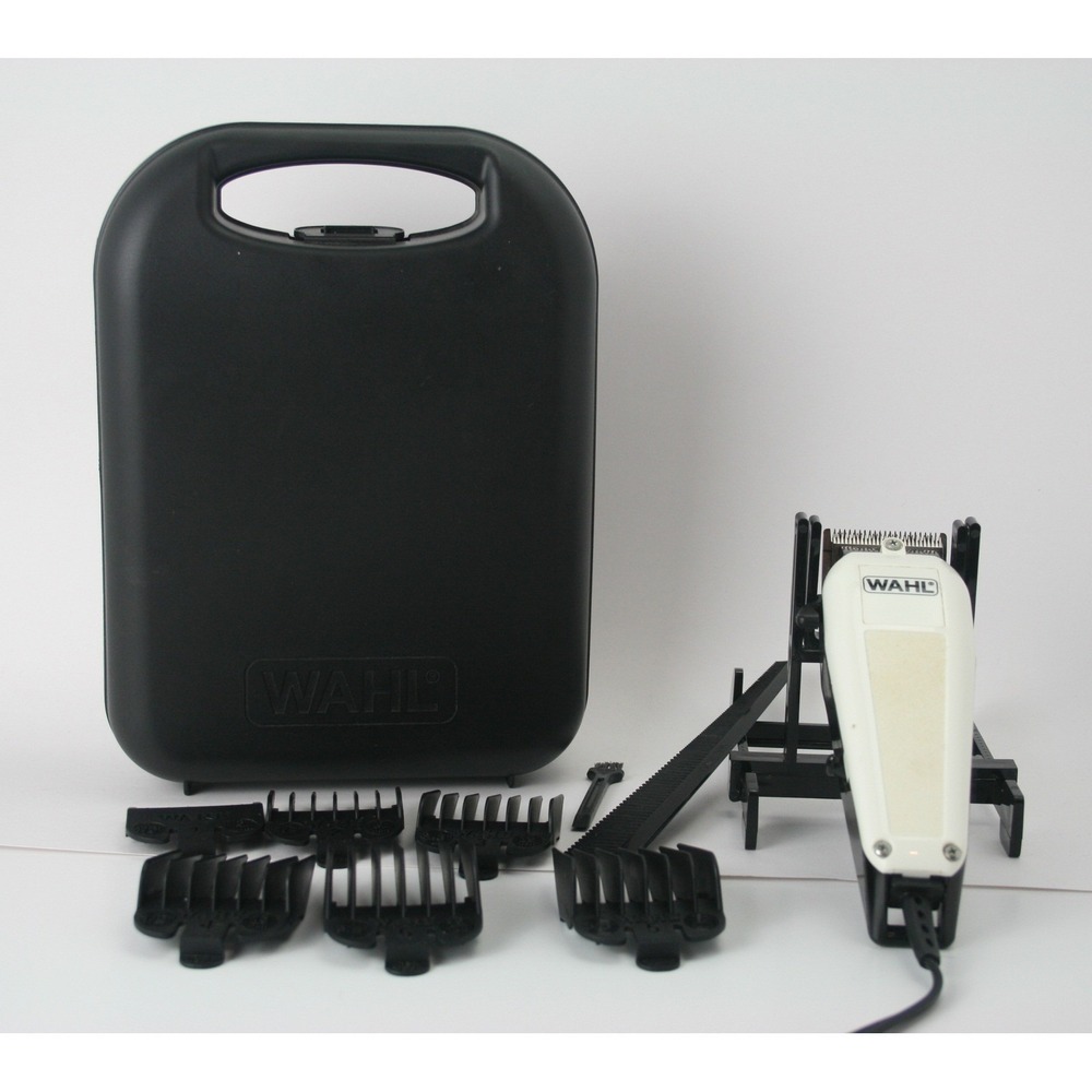 Wahl Corded Hair Clipper Kit with 6 Guards Comb Cleaning Brush and Hard Case
